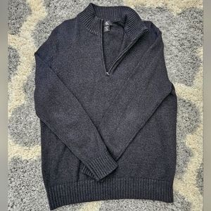 3/$30 Calvin Klein Quarter Zip Ribbed Sweater